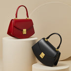 VALENZA | Structured Leather Top Handle Bag