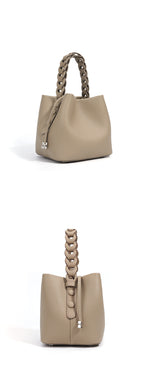 ELARA | Woven Leather Bucket Bag