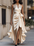 AMELYA | Evening Wrap Maxi Dress