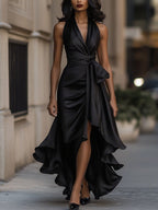 AMELYA | Evening Wrap Maxi Dress