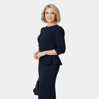 CLAUDINE BLOOM | Refined Ruffle Midi Dress