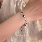 HEART-SHAPED GOLD BRACELET