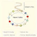 HEART-SHAPED GOLD BRACELET