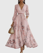 ROWELLA | Elegant Pleated Maxi Dress