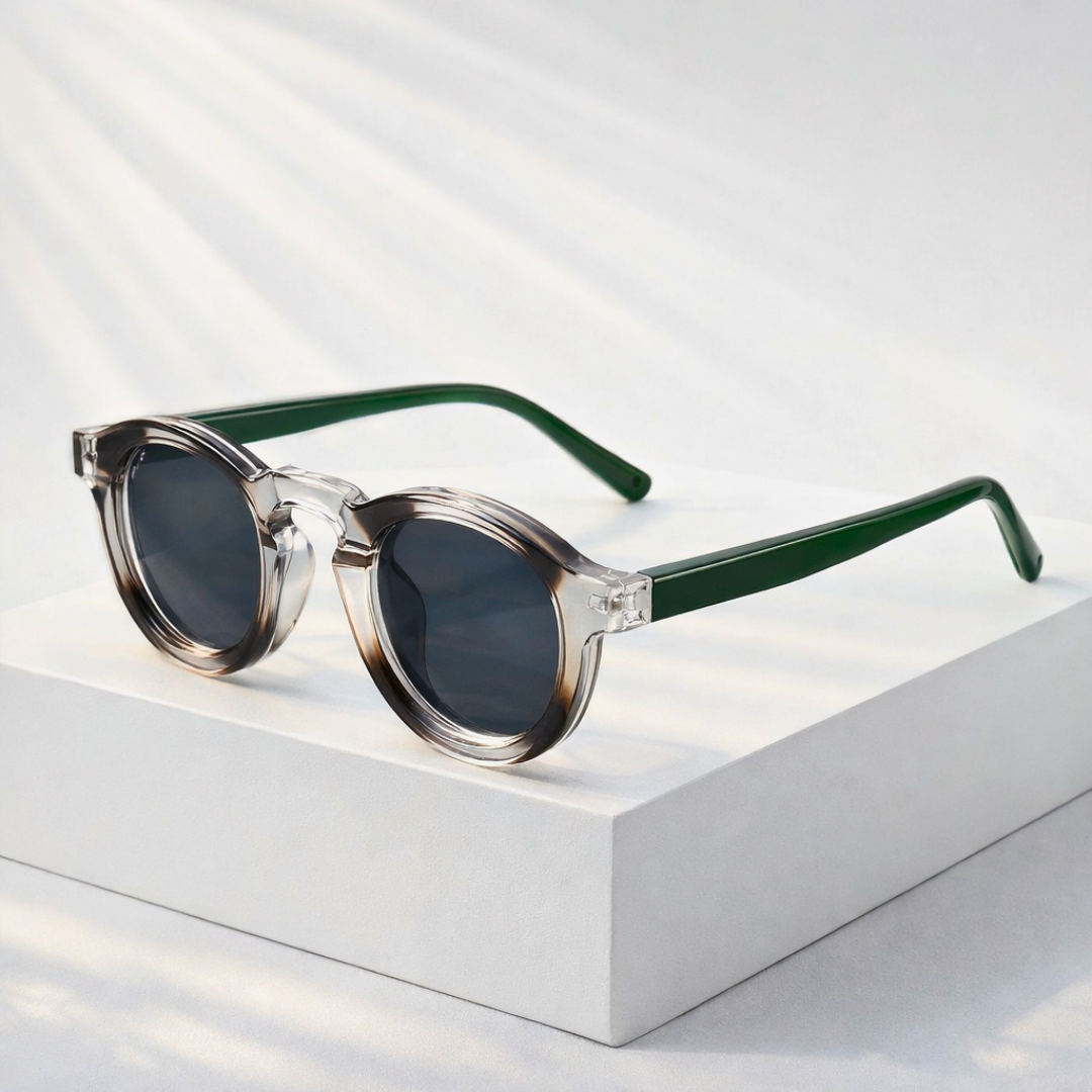 ECHO HALO | Round Bold Colorway Sunglasses | UV400 Hi-DEFF