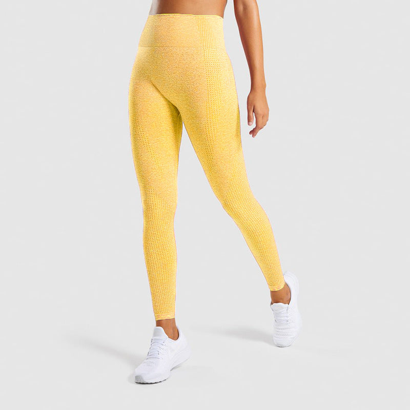 VARENA | Seamless Jacquard Sculpting Gym Leggings