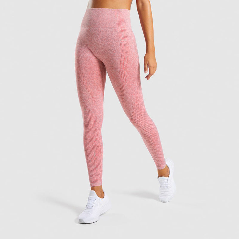 VARENA | Seamless Jacquard Sculpting Gym Leggings