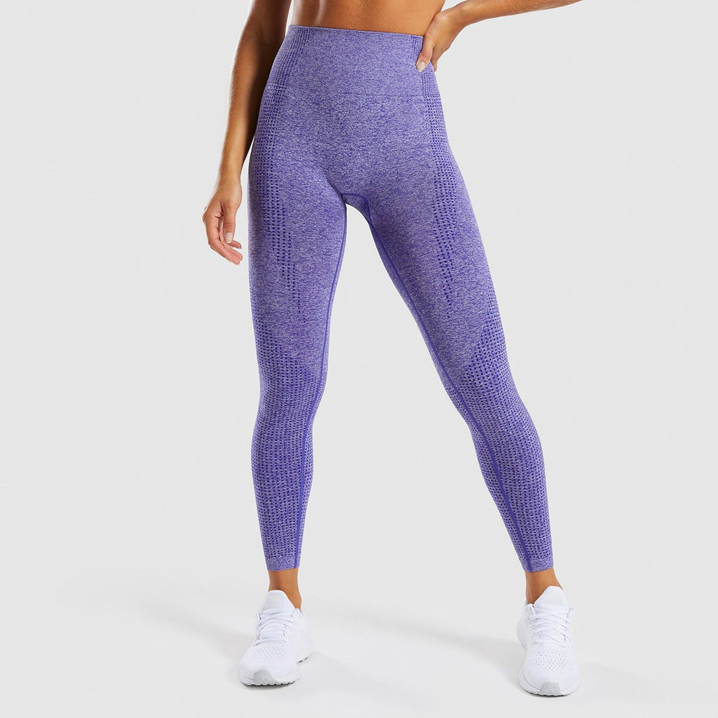 VARENA | Seamless Jacquard Sculpting Gym Leggings