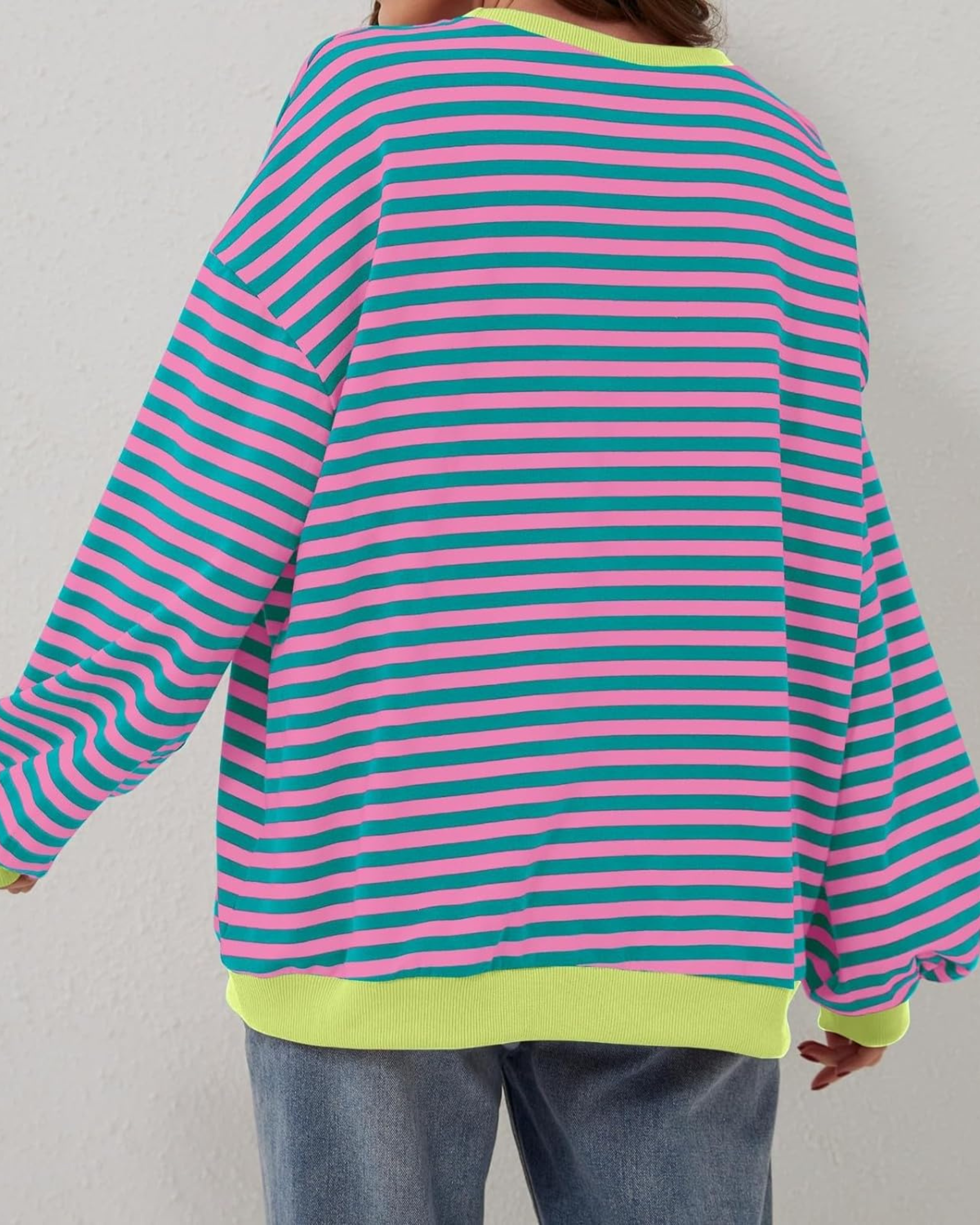 ROXANNE | Striped Oversized Sweatshirt