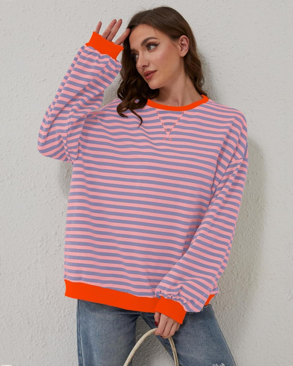ROXANNE | Striped Oversized Sweatshirt