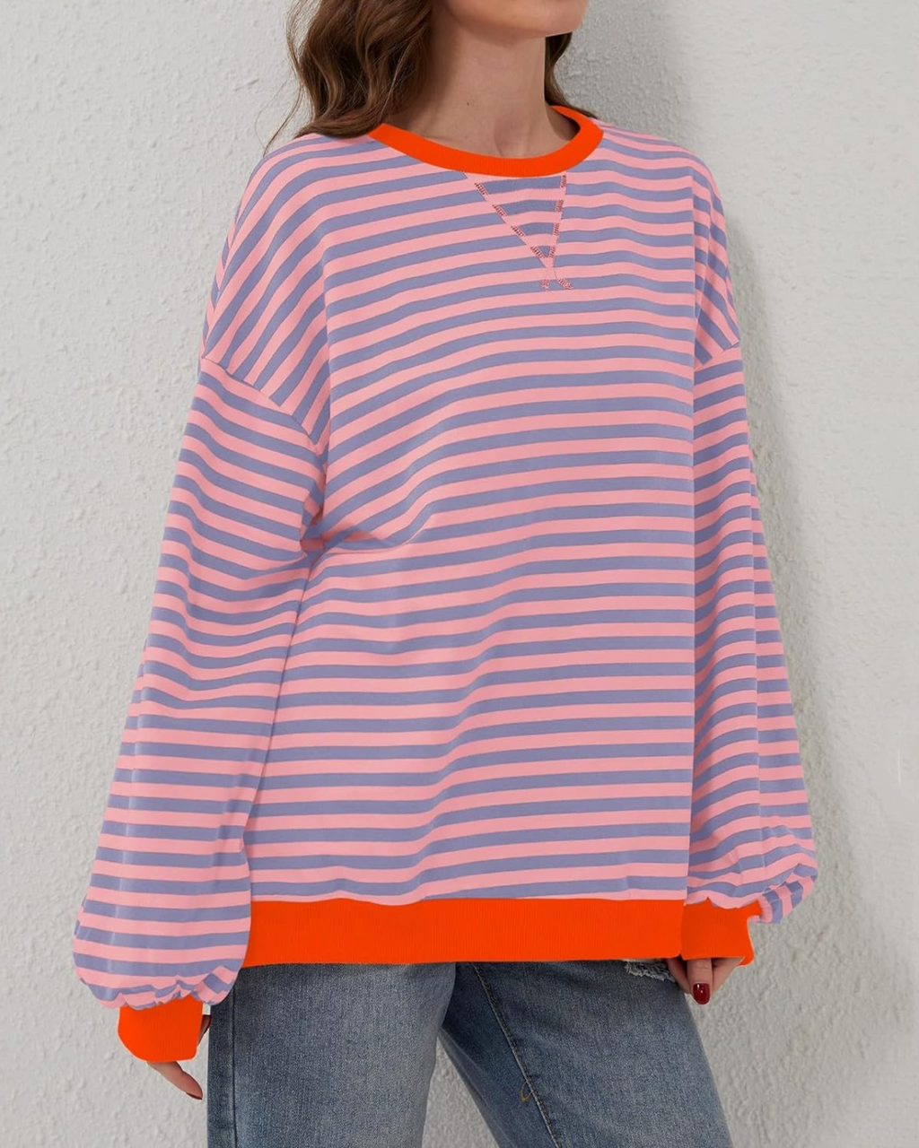 ROXANNE | Striped Oversized Sweatshirt