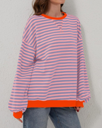 ROXANNE | Striped Oversized Sweatshirt