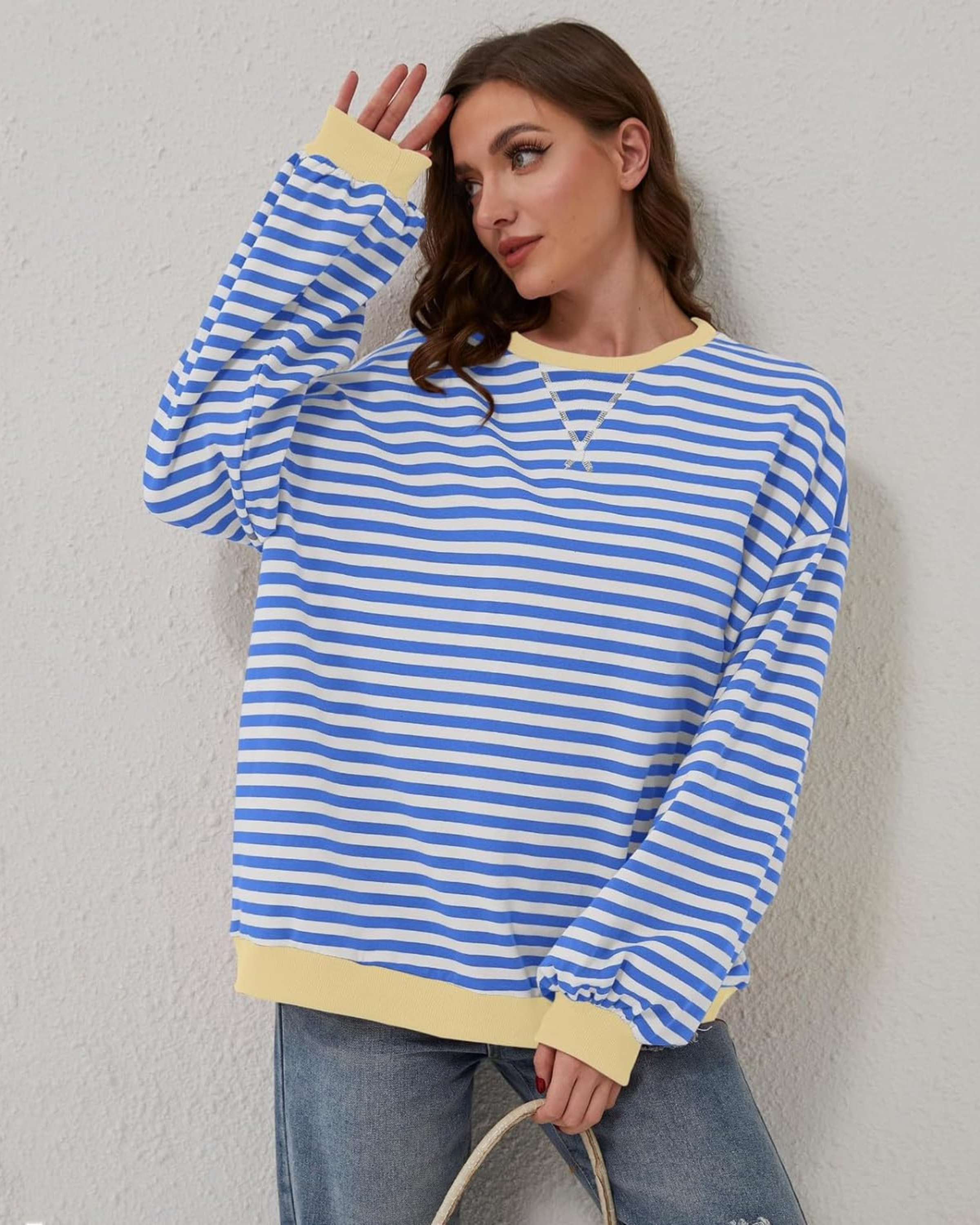 ROXANNE | Striped Oversized Sweatshirt