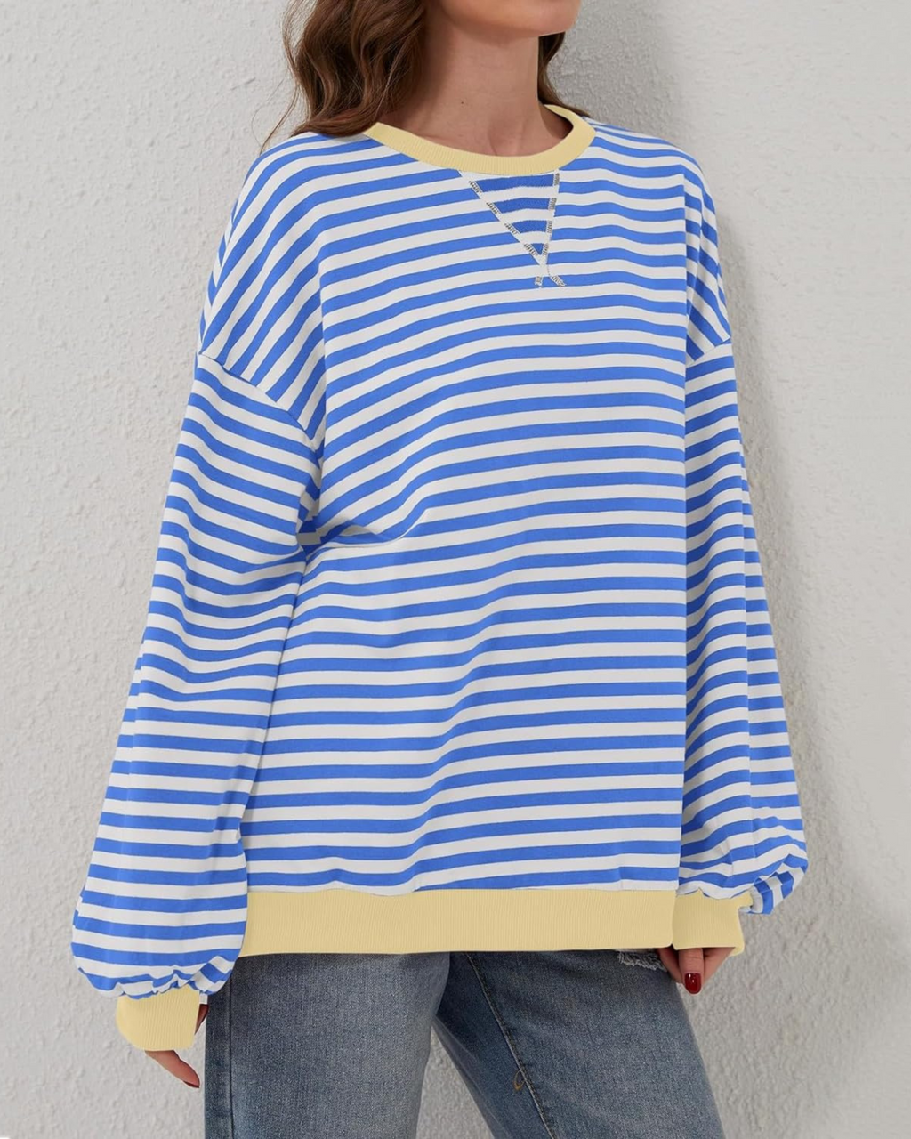 ROXANNE | Striped Oversized Sweatshirt