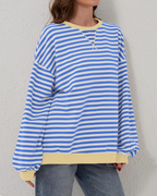 ROXANNE | Striped Oversized Sweatshirt