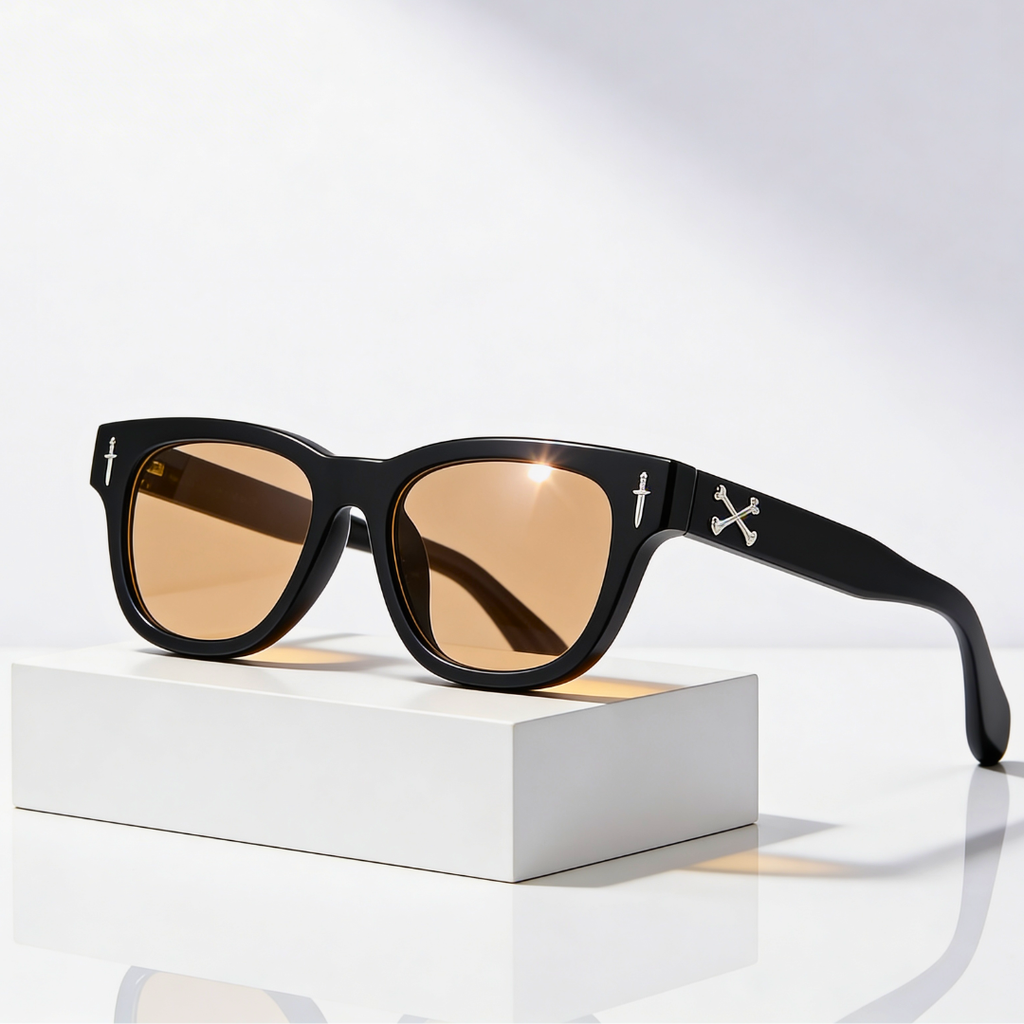 LEXON ICON | Engraved Cross Acetate Sunglasses | UV400
