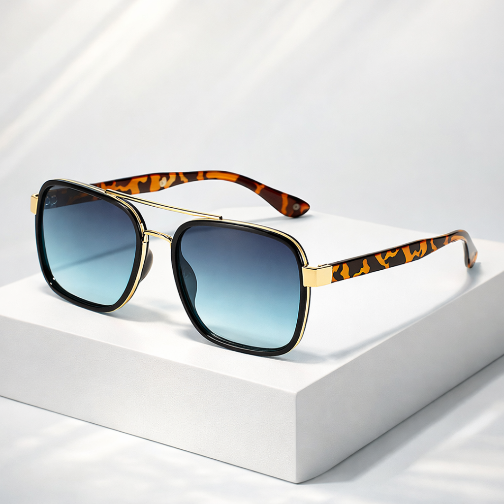 PRIMAL STRIKE | Tiger Stripe Square Sunglasses | UV400