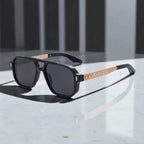 KAIRO CIPHER | Engraved Angular Sunglasses | UV400 No Logo