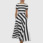 DELORA | Light & Fluid Stripe Dress