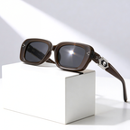 SYDNEY GEM | Rhinestone Oversized Square Sunglasses | UV400