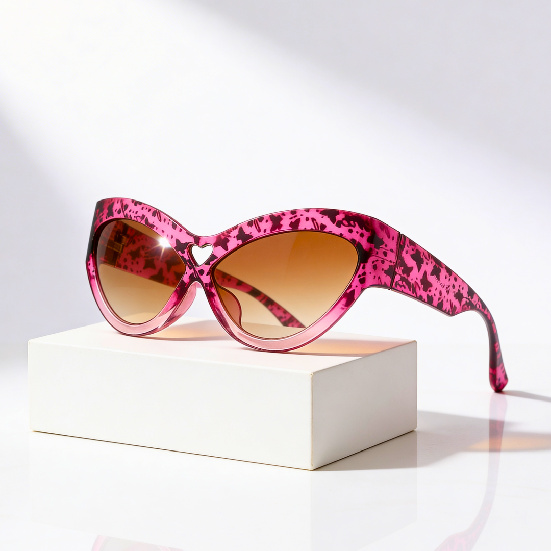 WILD KISS | Heart Cut-Out Cat Eye Sunglasses | UV400