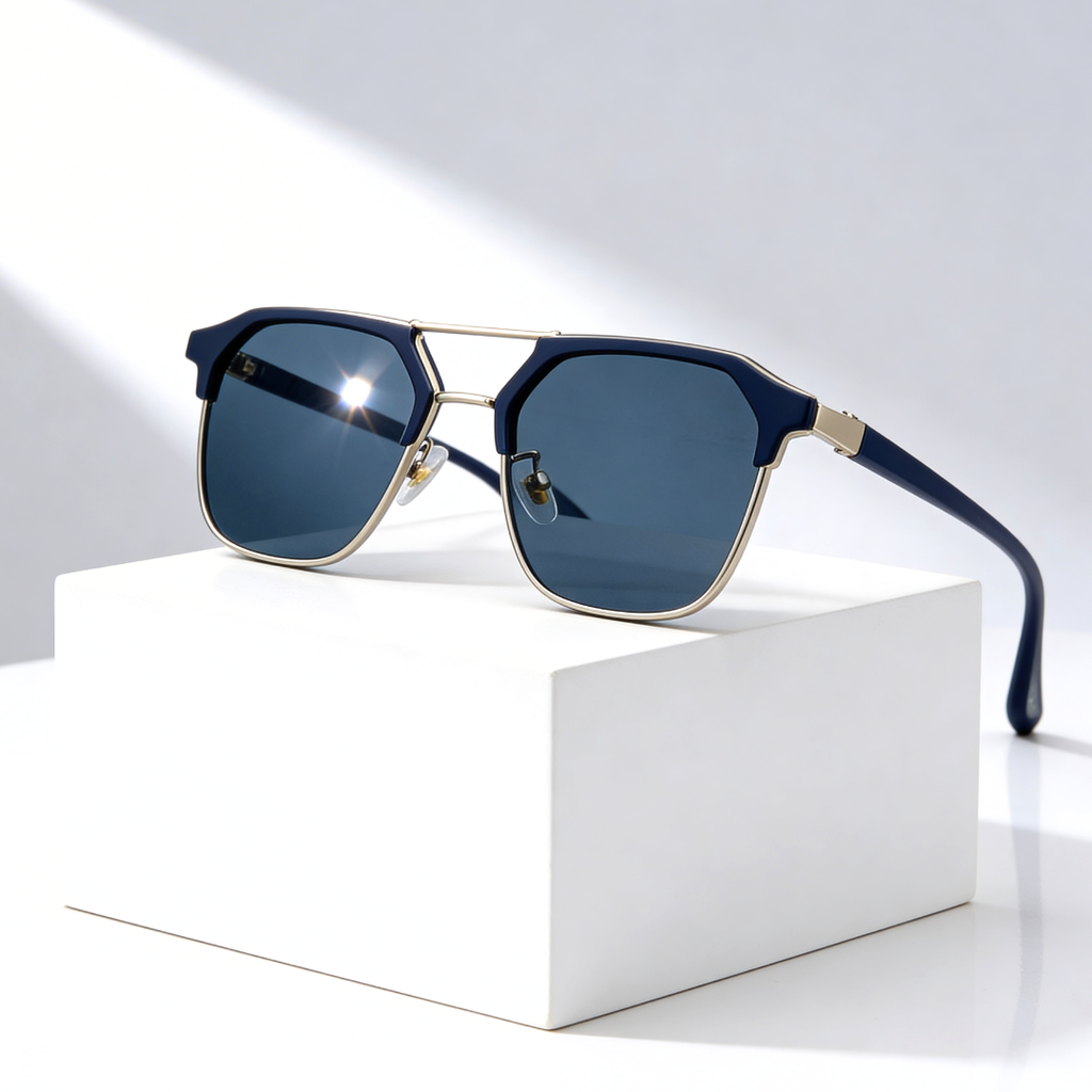 RIFT HEX V2 | Hexagonal Metal-Acetate Sunglasses | UV400