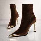 Harper Lane Gilded Suede Boots