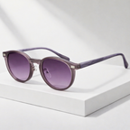 SIENNA DRIFT | Wood-Tone Acetate Sunglasses | UV400 Rounded