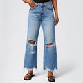 WAVERLY | High-Waist Water-Wash Wide-Leg Jeans for Women