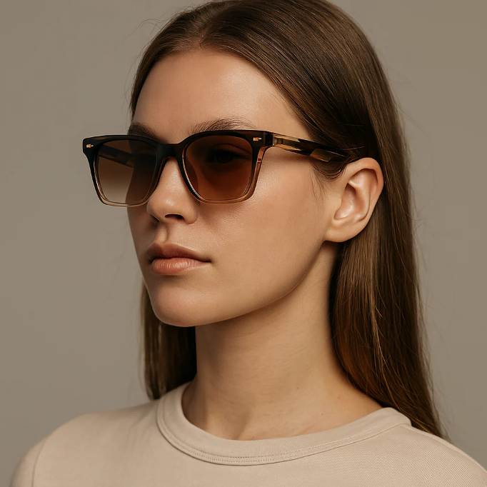STRATHMORE WAVE | Wayfarer Acetate Sunglasses | UV400 Translucent