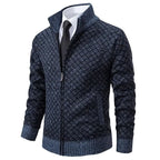 COLE | Diamond-Knit Zip Cardigan