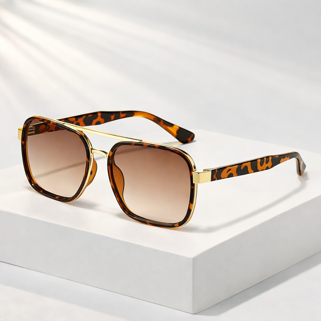 PRIMAL STRIKE | Tiger Stripe Square Sunglasses | UV400