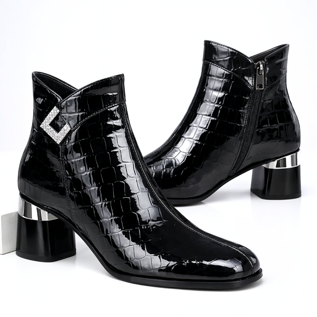 Harper Lane Gator Ankle Boots