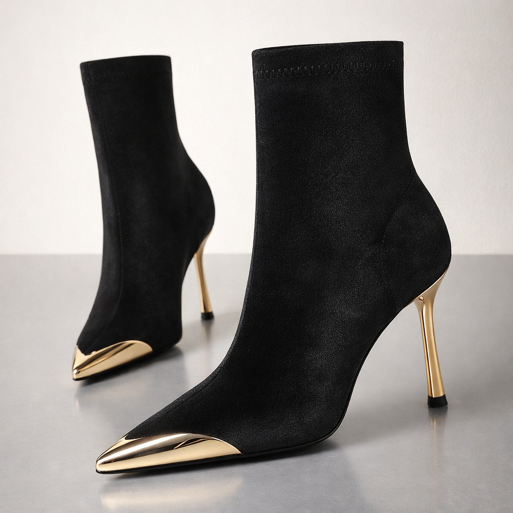 Harper Lane Gilded Suede Boots