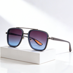 RIFT NOIR X | Square Metal-Acetate Sunglasses | UV380