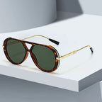 PRIMAL SAVAGE | Tiger Stripe Aviator Sunglasses | UV400 Gold