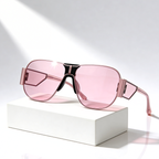 AMALFI SHIELD | Oversized Shield Aviator Sunglasses | UV400