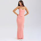 ARIA | Halter & High Waist Two-Piece Set