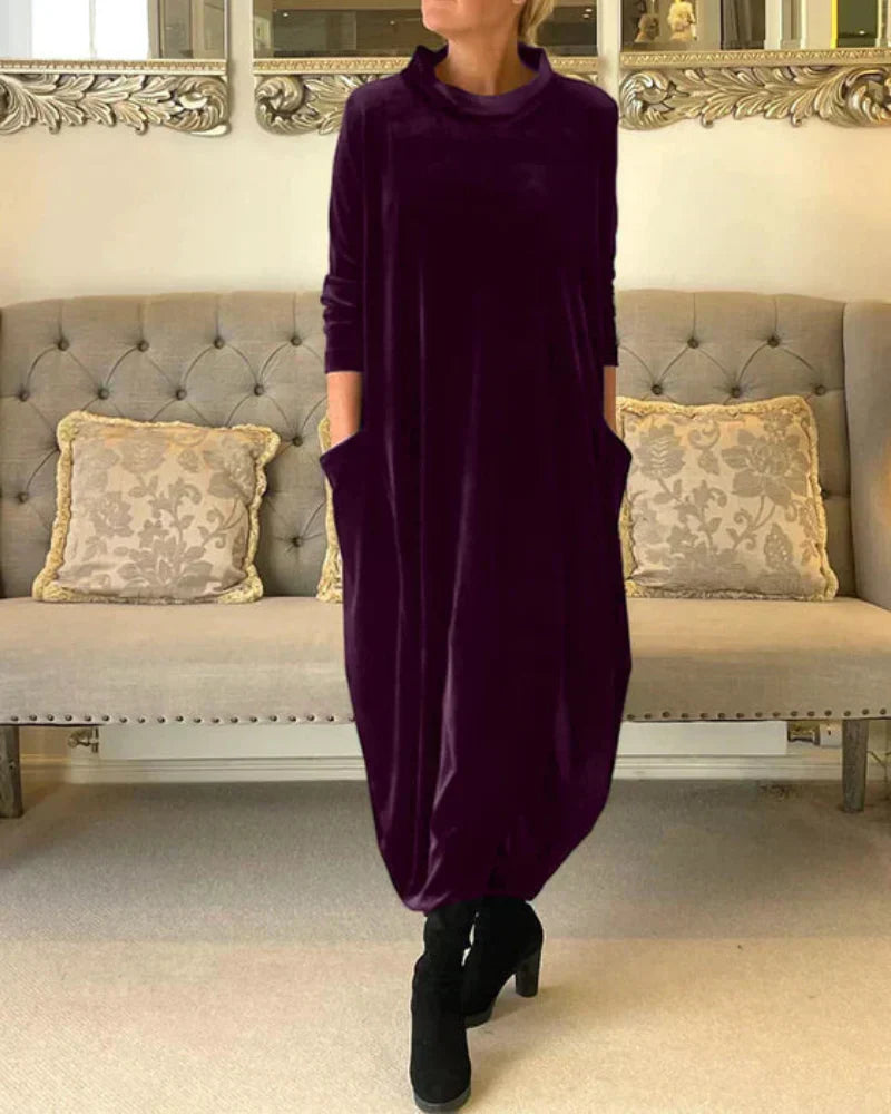 ETTA | Elegant Autumn Dress with Pockets
