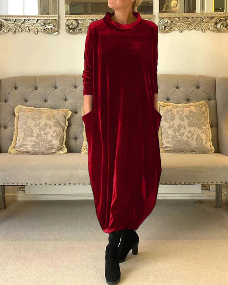 ETTA | Elegant Autumn Dress with Pockets