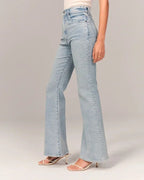 ALBA | Casual Solid-Colour Straight Denim Jeans for Women