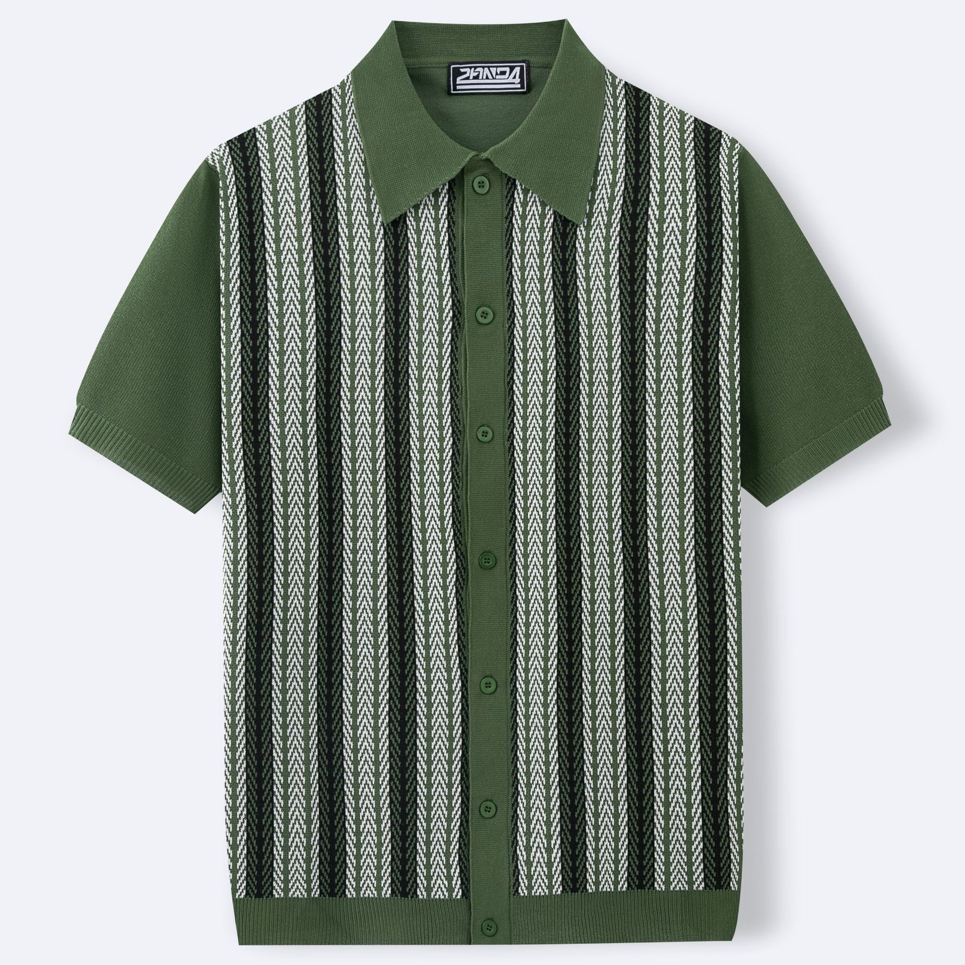 RAFFAELE | Textured Stripe Summer Polo