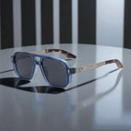 KAIRO CIPHER | Engraved Angular Sunglasses | UV400 No Logo