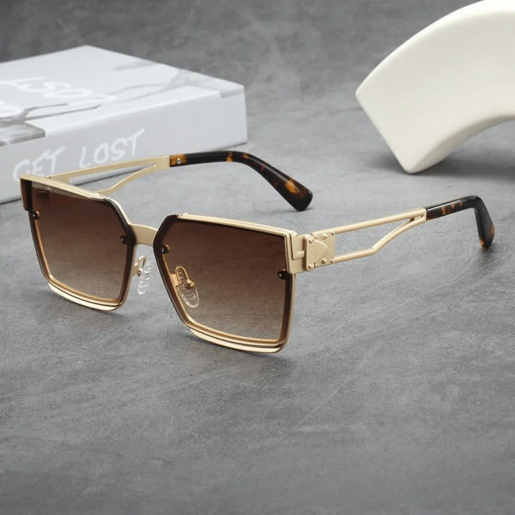 CARVER ALLOY | Oversized Alloy Square Sunglasses | UV400