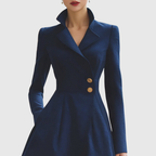 ELEANOR | Navy Tailored Fit Coat Dress