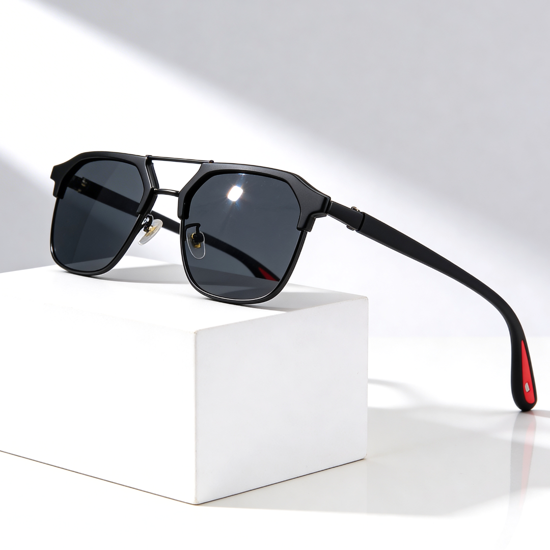 RIFT HEX V2 | Hexagonal Metal-Acetate Sunglasses | UV400