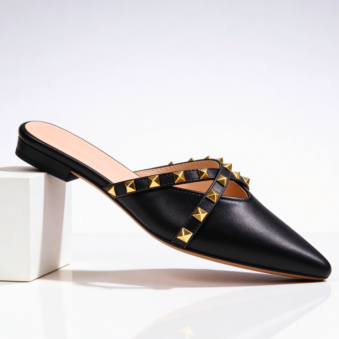 Odette Crossover Studded Sandals