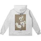 FLORAL | Flower Back Print Hoodie – Soft Artistic Hoodie