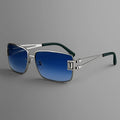 ROYAL GEM | Gem-Set Square Sunglasses | UV400 Luxury