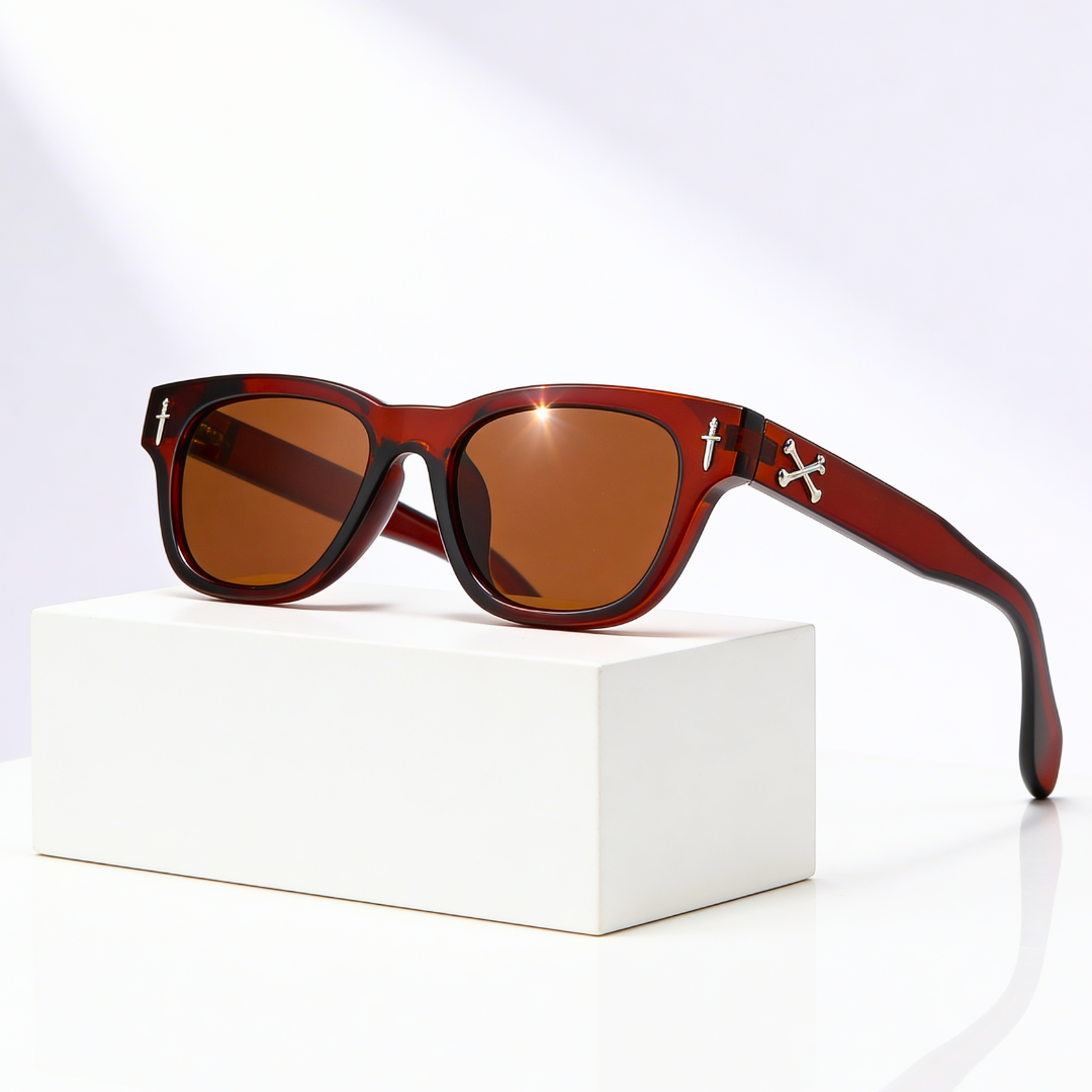 LEXON ICON | Engraved Cross Acetate Sunglasses | UV400